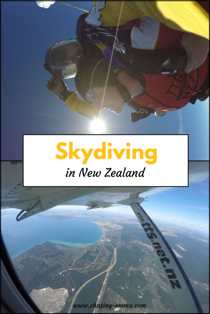 Skydiving in New Zealand with Chasing Emma Pinterest